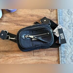 Steve Madden Midnight Black Belt Bag